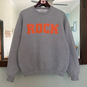 Vintage Rock Hard Sweatshirt Großes Logo Mittlere Größe