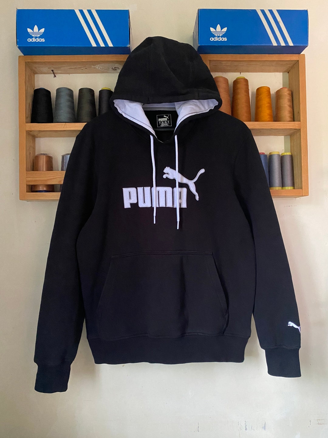 Sudadera con capucha Puma con bordado de logo grande, talla - Main Image
