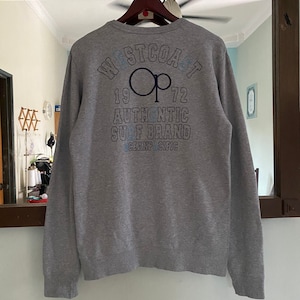 Vintage Ocean Pacific Sweatshirt Surf Brand Large Size Embroidery Logo