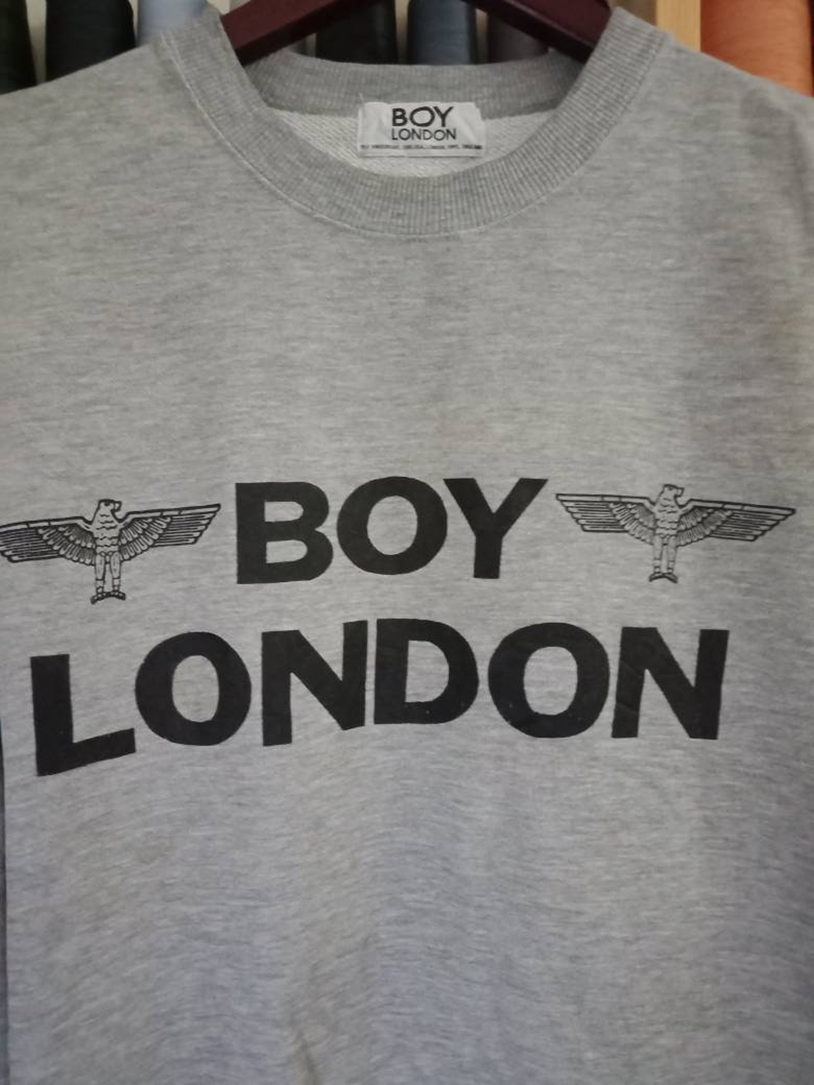 Vintage Boy London Sweater Sweatshirt Big Logo Large Size Jumper. Etsy