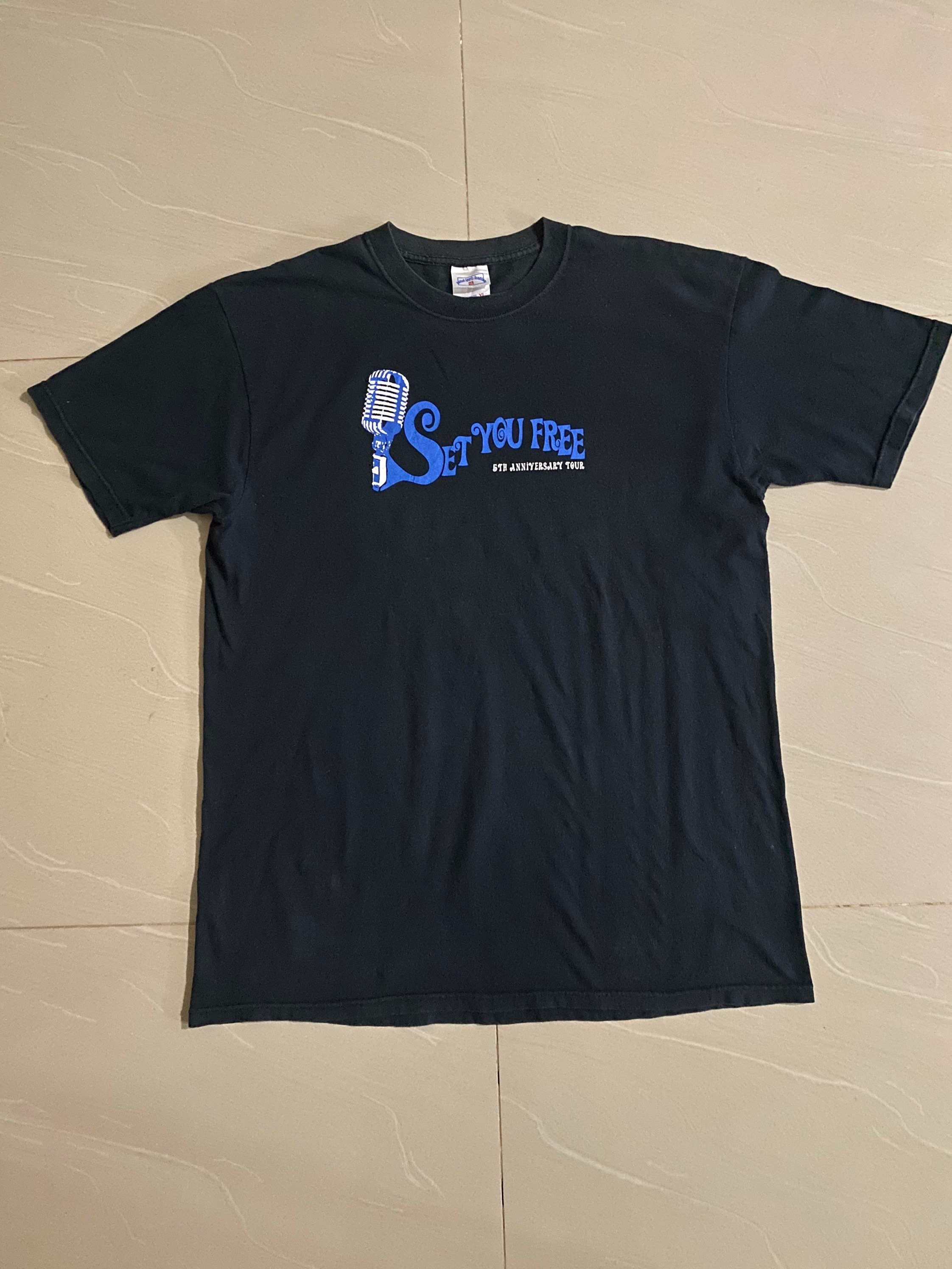 SET YOU FREE TOUR 2006 Tシャツ Mサイズ ヴィンテージ Set You Free 5周年記念ツアーTシャツ XLサイズ アメリカ