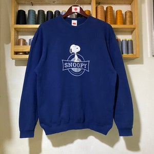 Vintage Snoopy Peanuts Sweatshirt Big Logo Medium Size Jumper