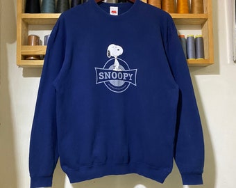 Vintage Snoopy Peanuts Sweatshirt Big Logo Medium Size Jumper