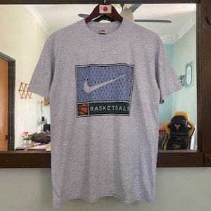 Vintage Nike Basketball Tshirt Big Logo Nike Large Size