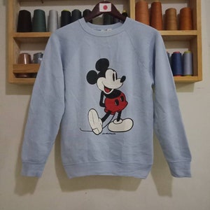 Vintage Rere Mickey Mouse Sweater Sweatshirt Big Logo  Small Size Jumper.