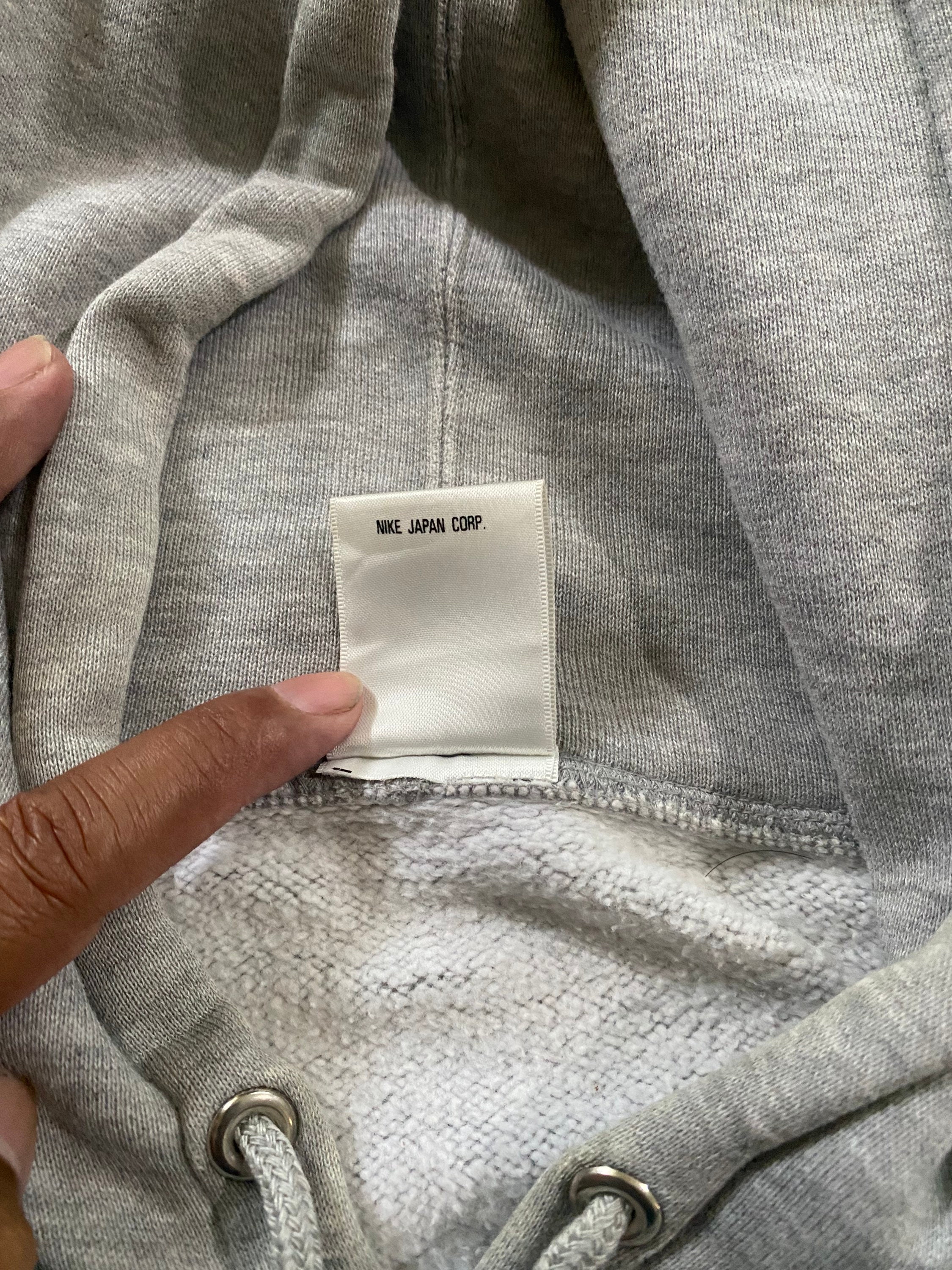 Vintage 80s Nike Air Hoodie Big Logo Destressed Hoodie Rare Nike