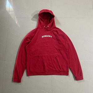 Vintage Nebraska Hoodie Large Size Made In Usa Size On Tag XL