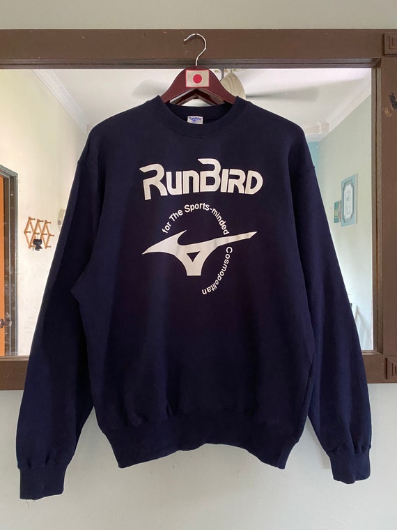 Vintage Mizuno Runbird Sweatshirt Big Logo Large Size - Etsy