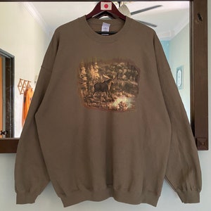 Vintage Gildan Habitat Sweatshirt Big Size XXL Size
