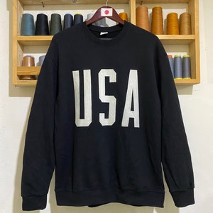 Vintage Usa Sweatshirt Big Logo Large Size Jumper