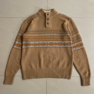 Vintage Playboy Collection Knitwear Sweater Medium Size Playboy Brown Sweater