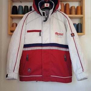 Vintage Ellesse by Goldwin Italy Jacket Hoodie.Medium Size.