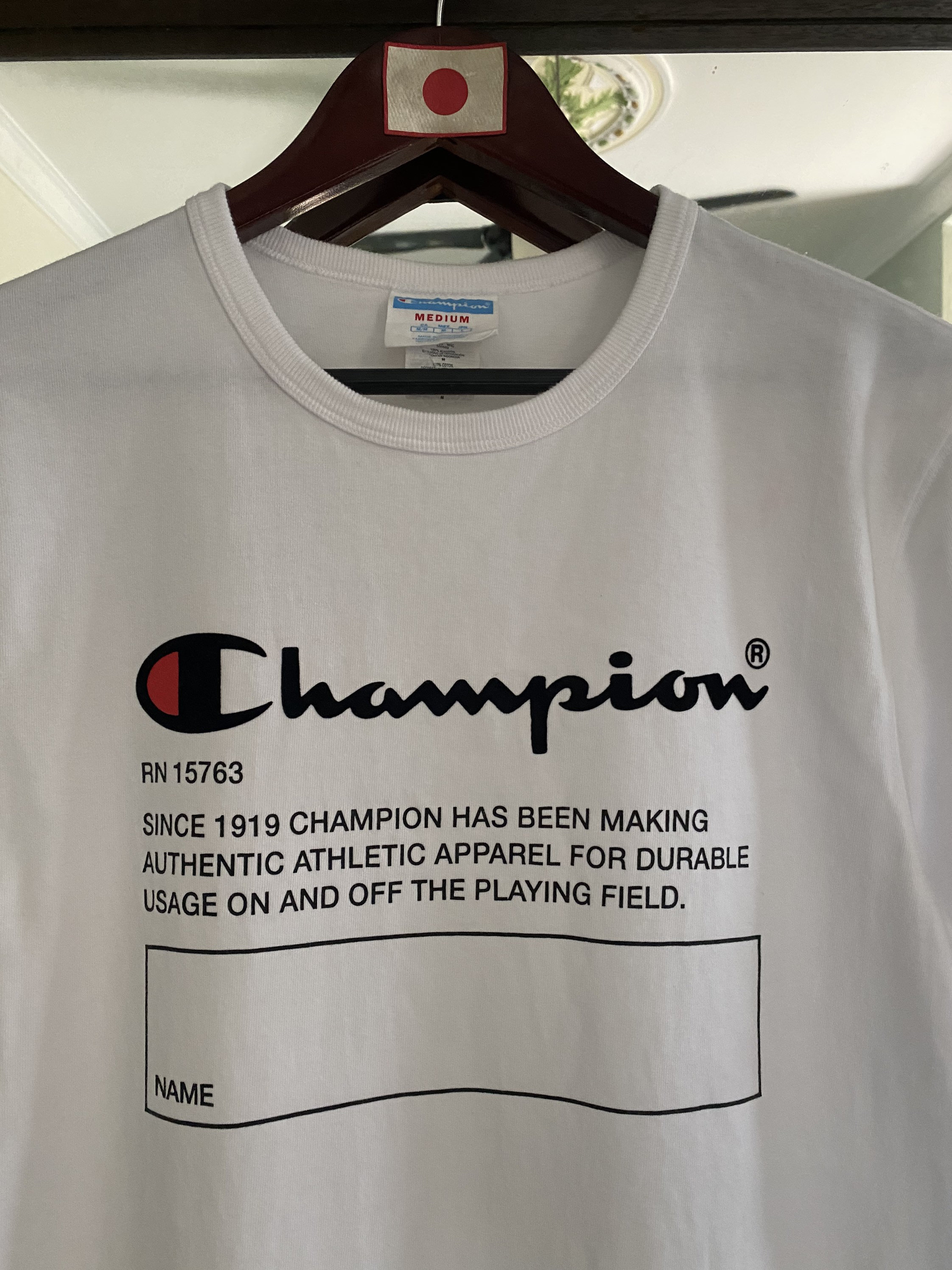 Vintage Champion Athletic Tshirt Medium Size Big Logo Vintage Champion Athletic Tshirt Medium Size Big Logo