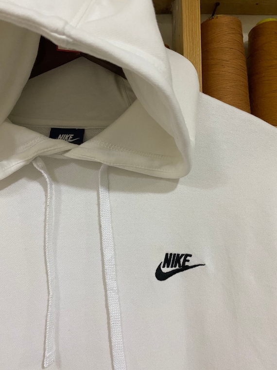 white nike hoodie zip up