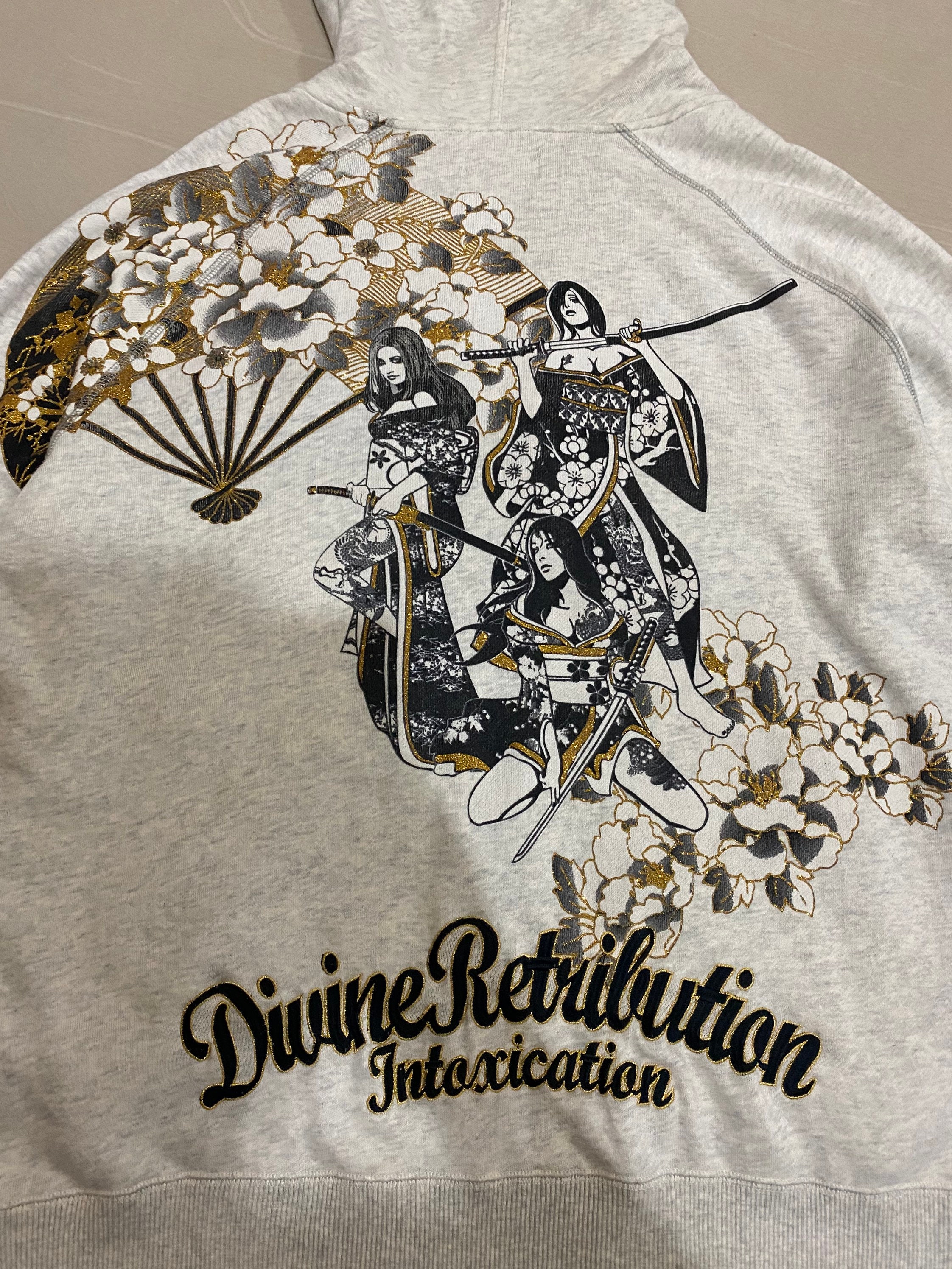 パーカー・フーディ NOT4NERD Divine Retribution Pullover Hood Wine HDHG107WN Vintage Divine Retribution Evil Killer Ziper Hoodie Sukajan