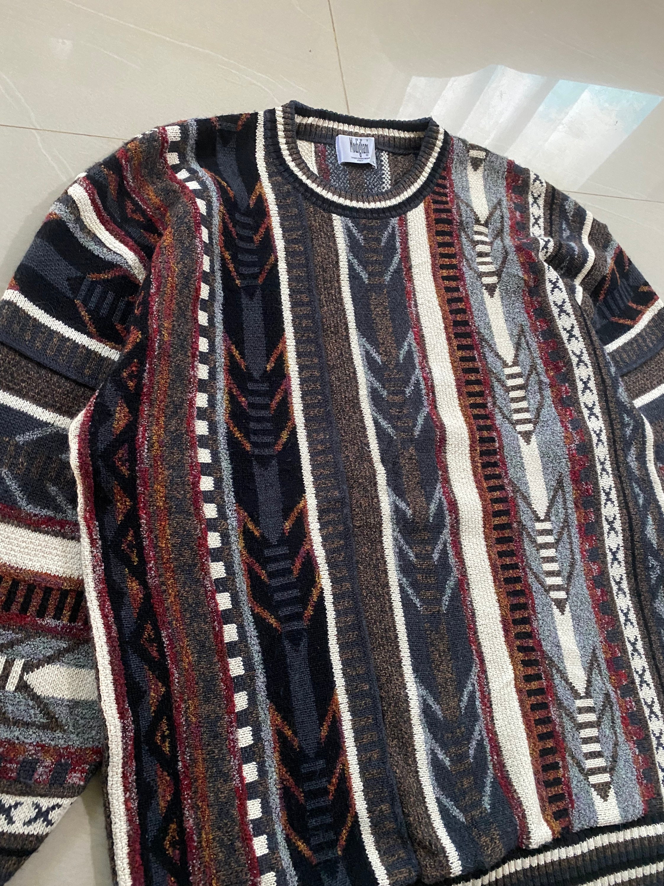 Vintage Modigliani Knit Sweater Large Size - Etsy