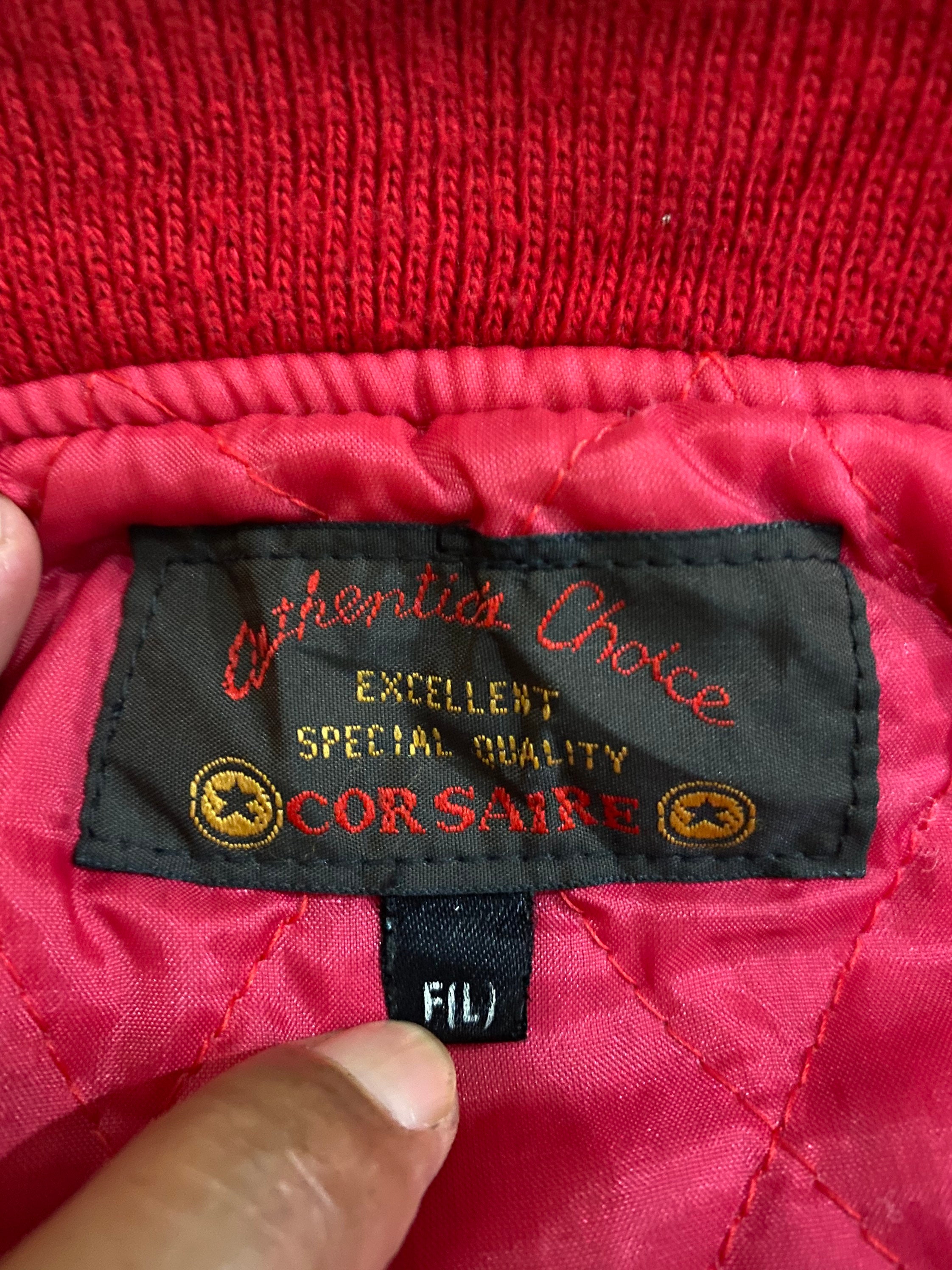 Rare Sukajan Jacket Red Velvet Jacket Embroidery Dragon Big