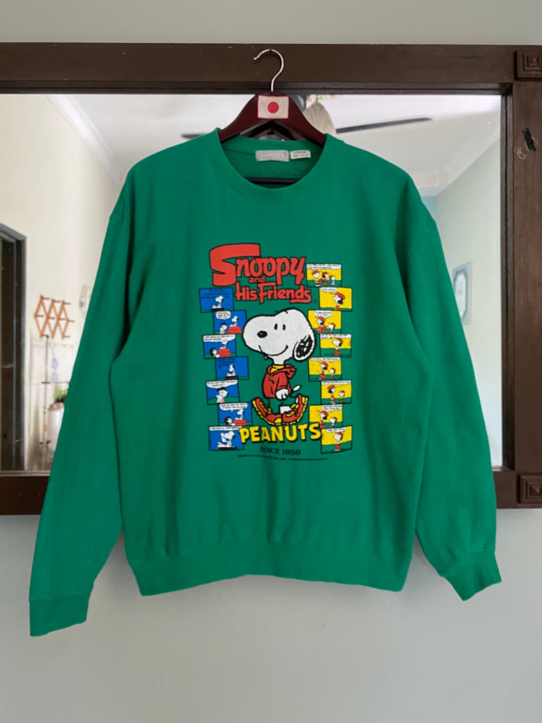 JERZEES 80s〜 SNOOPY print sweat L USA製 JERZEES 80s〜 SNOOPY print sweat L USA製