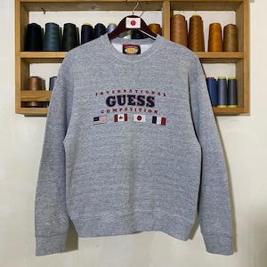 Vintage 90s Guess Sweatshirt Big Logo Medium Size Usa Guess