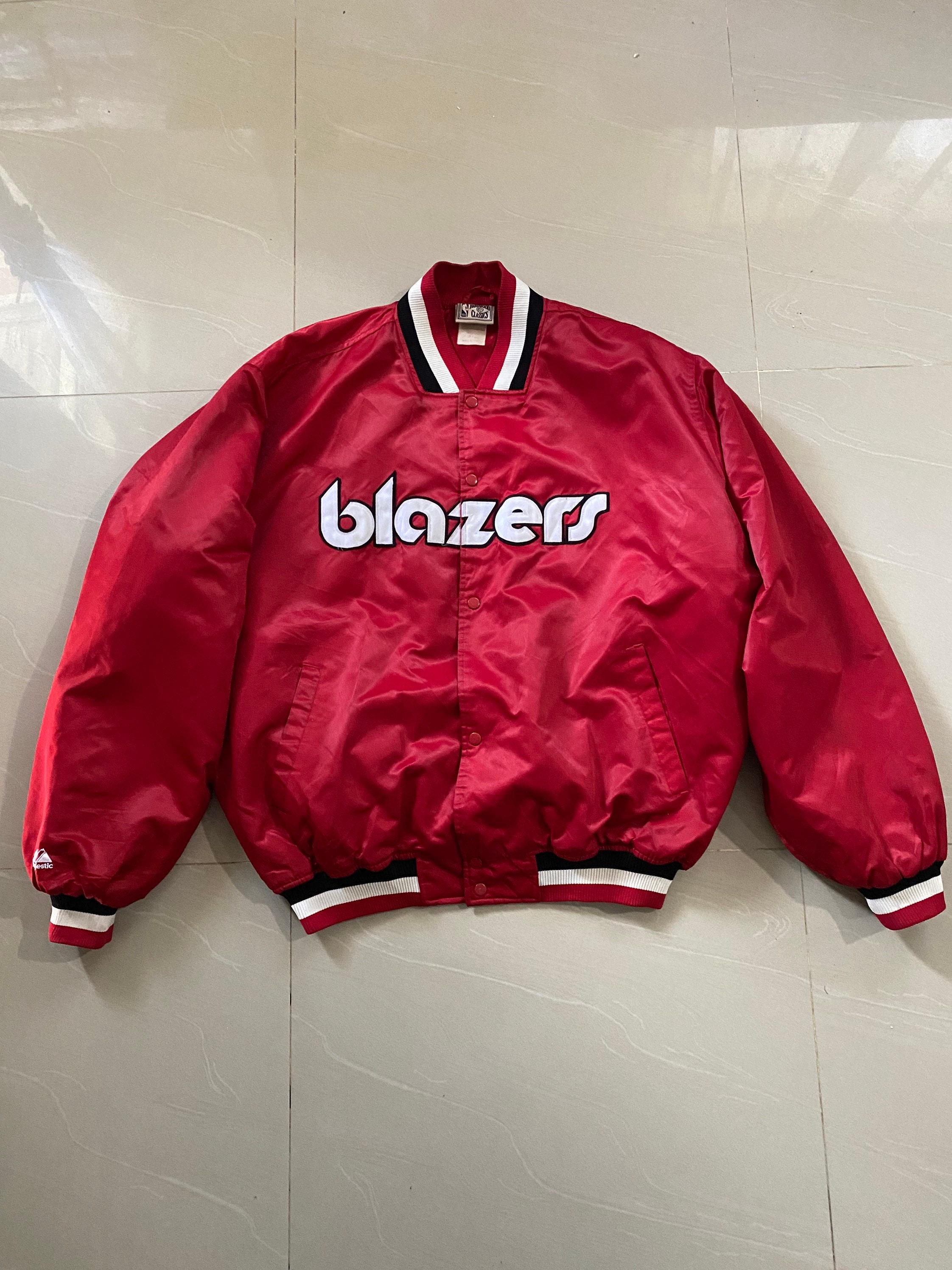 Vintage NBA Portland Traiblazers Majestic Jacket Big Size 3XL ...