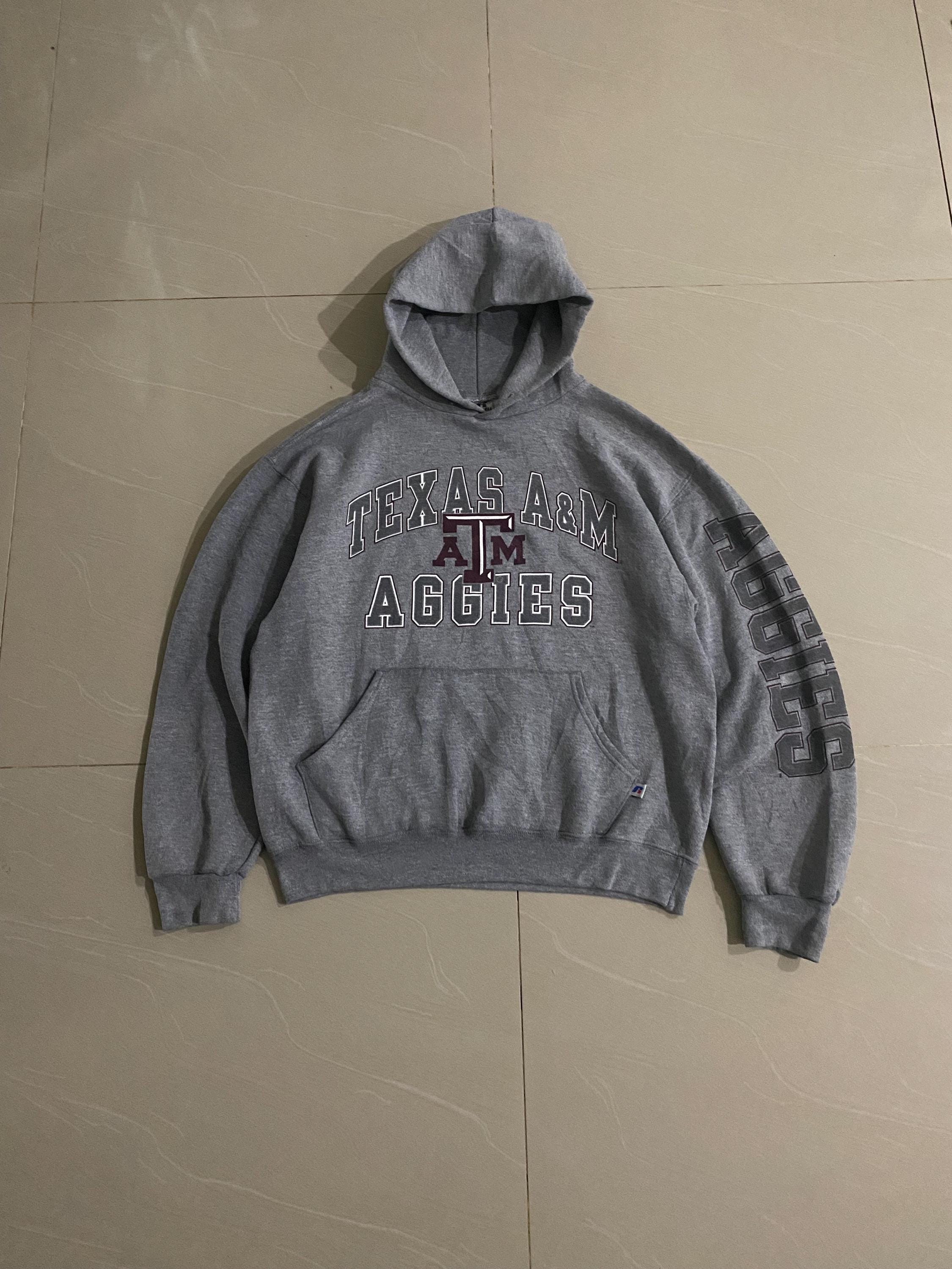 Vintage Texas A&M Aggies Russell Athletic Hoodie Medium Size Vintage Texas A&M Aggies Russell Athletic Hoodie Medium Size