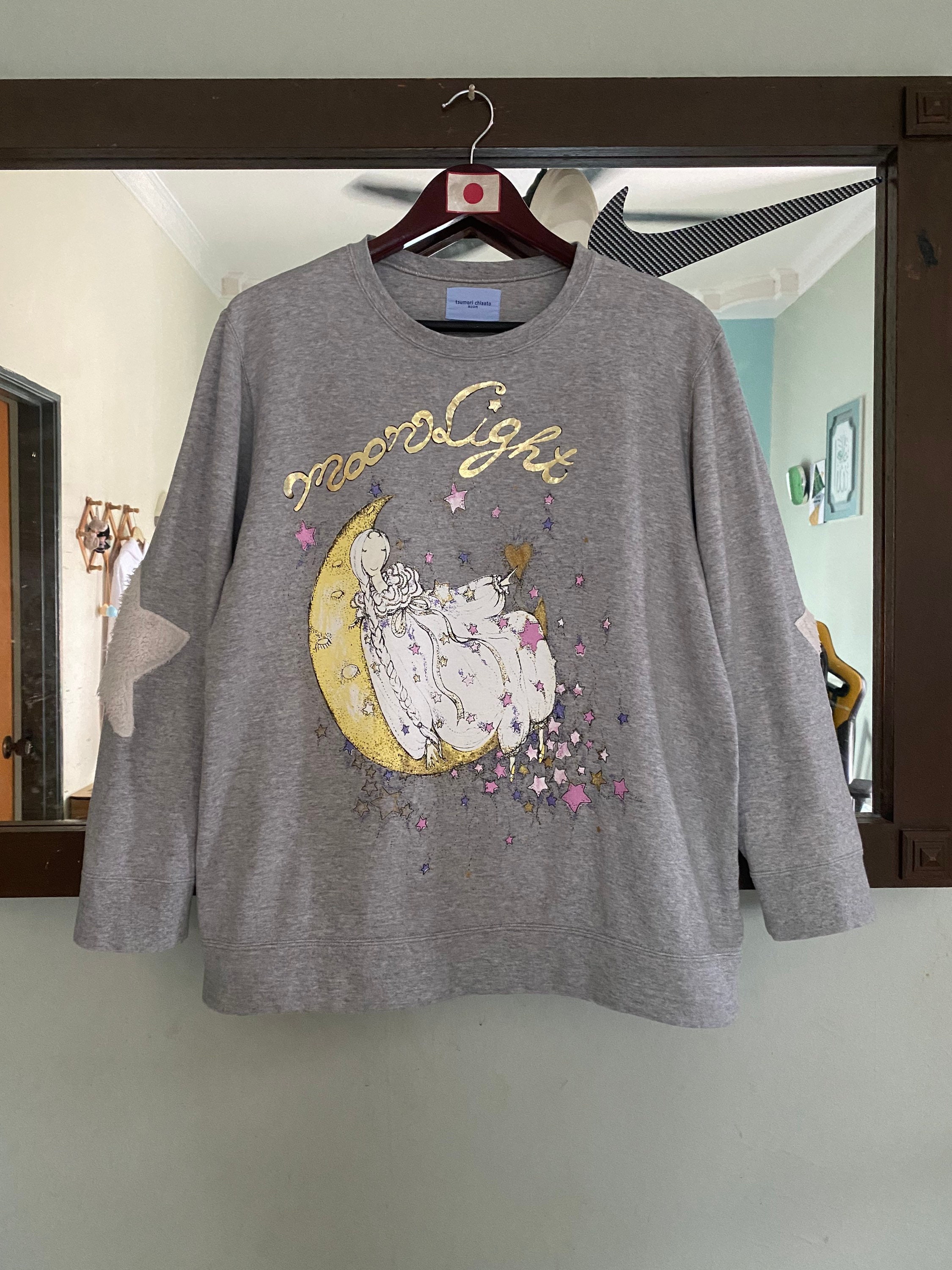 TSUMORI CHISATO ツモリチサト 油絵 プリント 長袖 スウェット