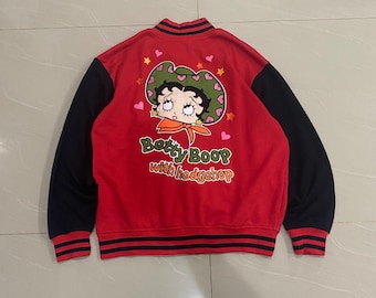 Vintage Betty Boop JH Design Bomber Jacket - Etsy