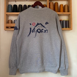 Vintage Japan Sweatshirt Japanes Brand Large Size Sukajan Jumper