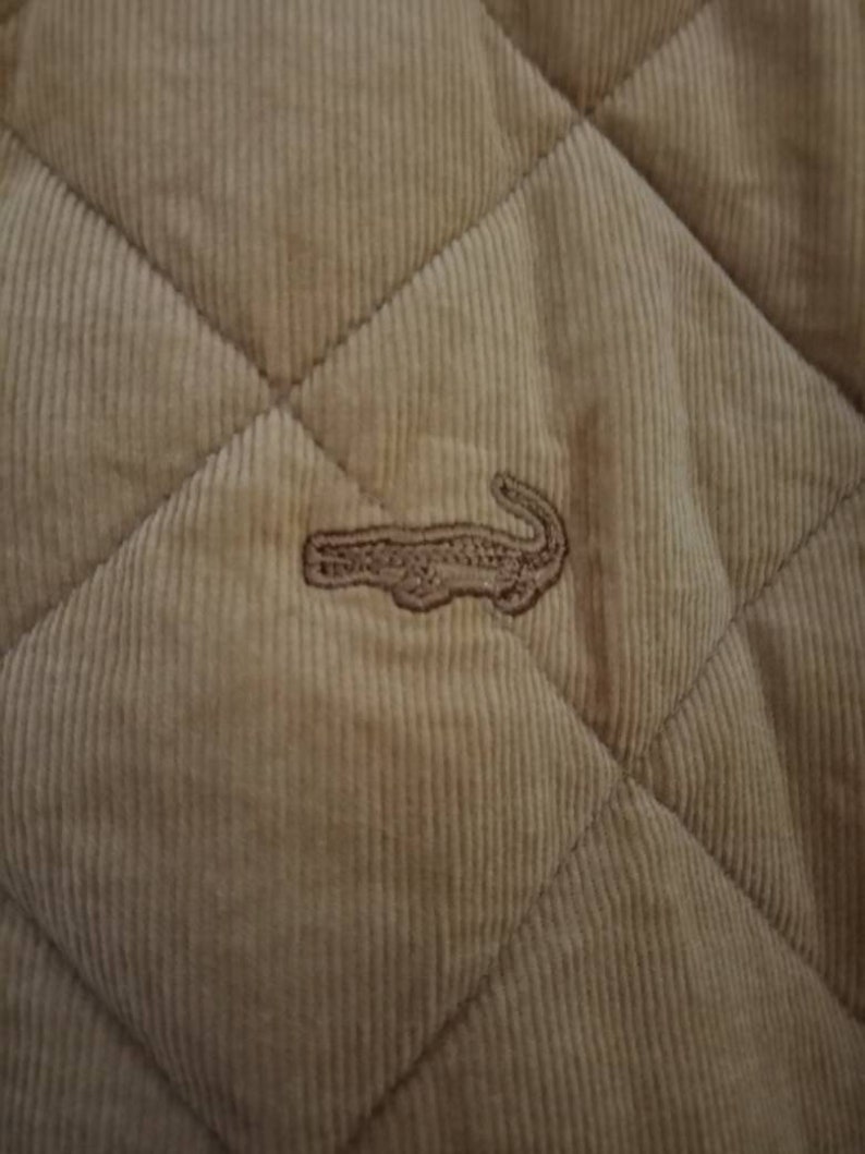 Crocodile Velvet Jacket Embroidery Logo Large Size.