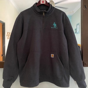 Rare Carhartt Sweatshirt Half Zip Carhartt Sweater Thick Clothes