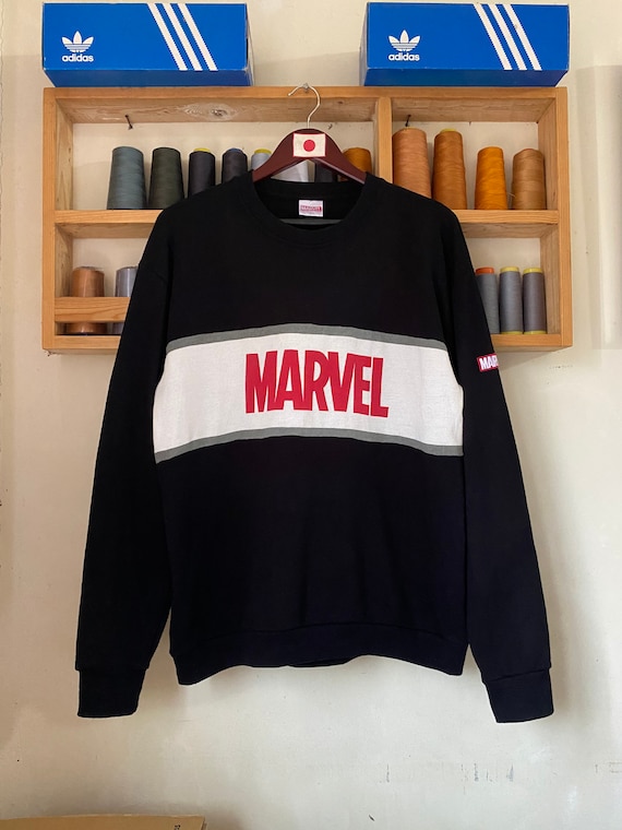 Rare Marvel Sweatshirt Big Logo Large Size Jumper