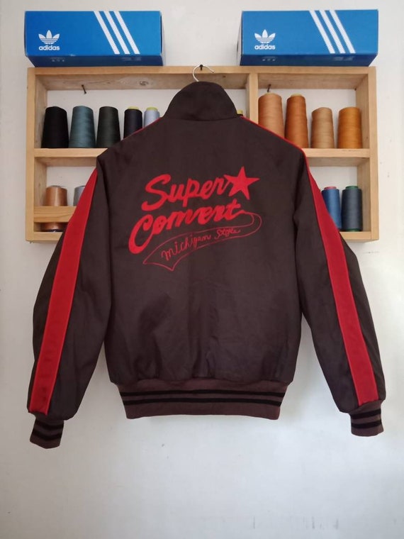 Vintage 90s Rare Cab Clothing Embroidery Big Loga Bomber Jacket