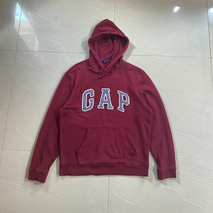 Vintage Gap Maroon Hoodie Medium Size