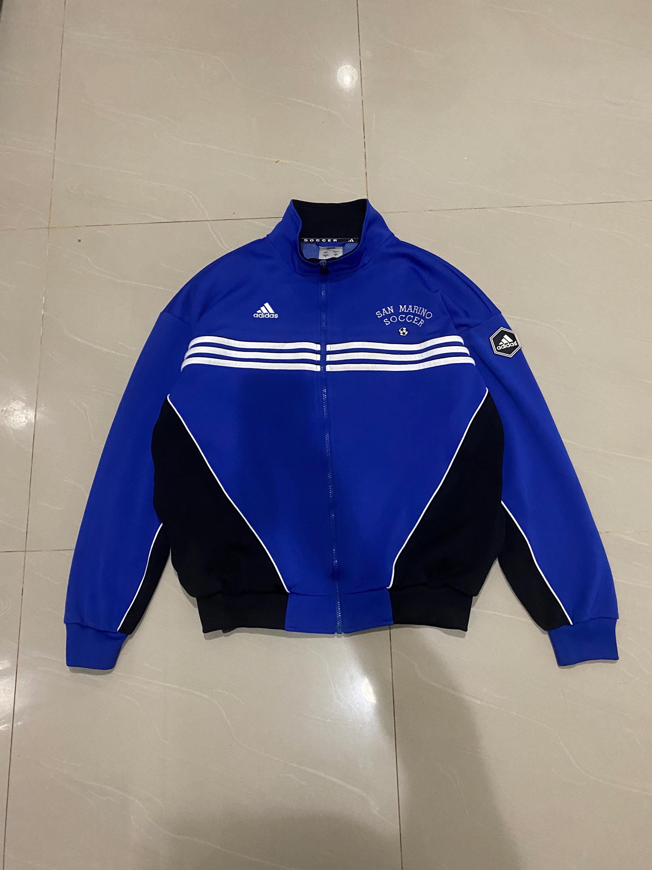 Vintage Adidas San Marino Soccer Ziper Jacket Large Size - Etsy