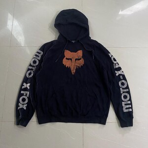 b*9様 vintage fox image マルチ柄　ジャケット　hoodie Vintage Fox Racing Sasquatch Hoodie Jacket YOUTH Fur Lined Full