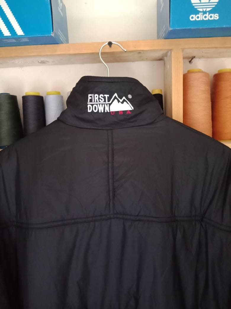 Rare First Down Puffer Reversible Jacket LL Size. - Etsy Rare First Down Puffer Reversible Jacket LL Size. - Etsy