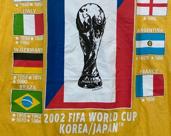 Vintage Fifa World Cup 2002 Tshirt Korea/japan Medium Size