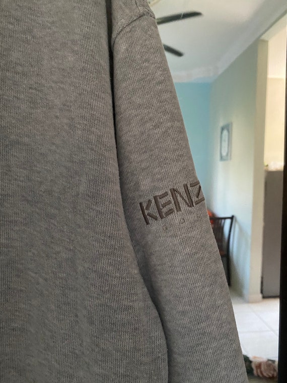 Vintage Kenzo Golf Sweatshirt Half Zip Large Size… - image 3