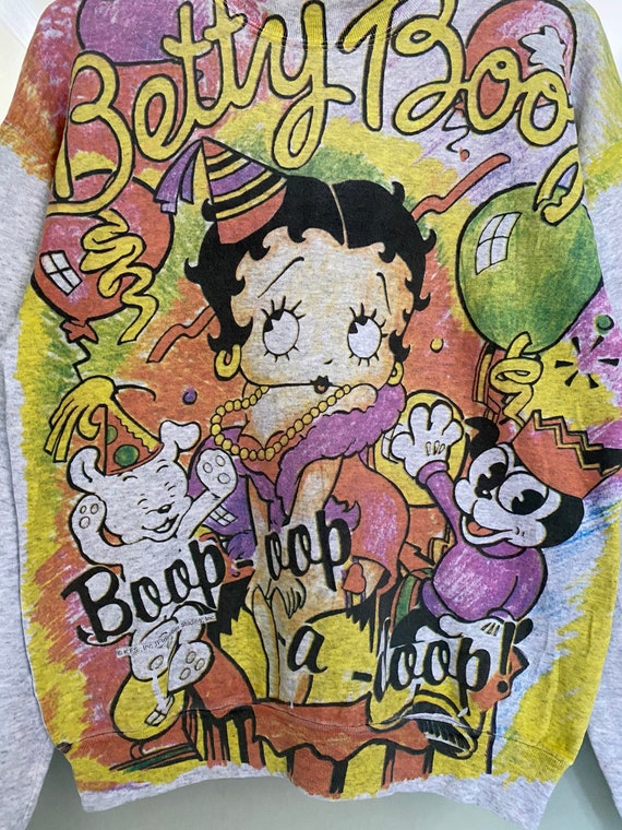 Vintage 90s Betty Boop Sweatshirt Full Print Large Size - Etsy