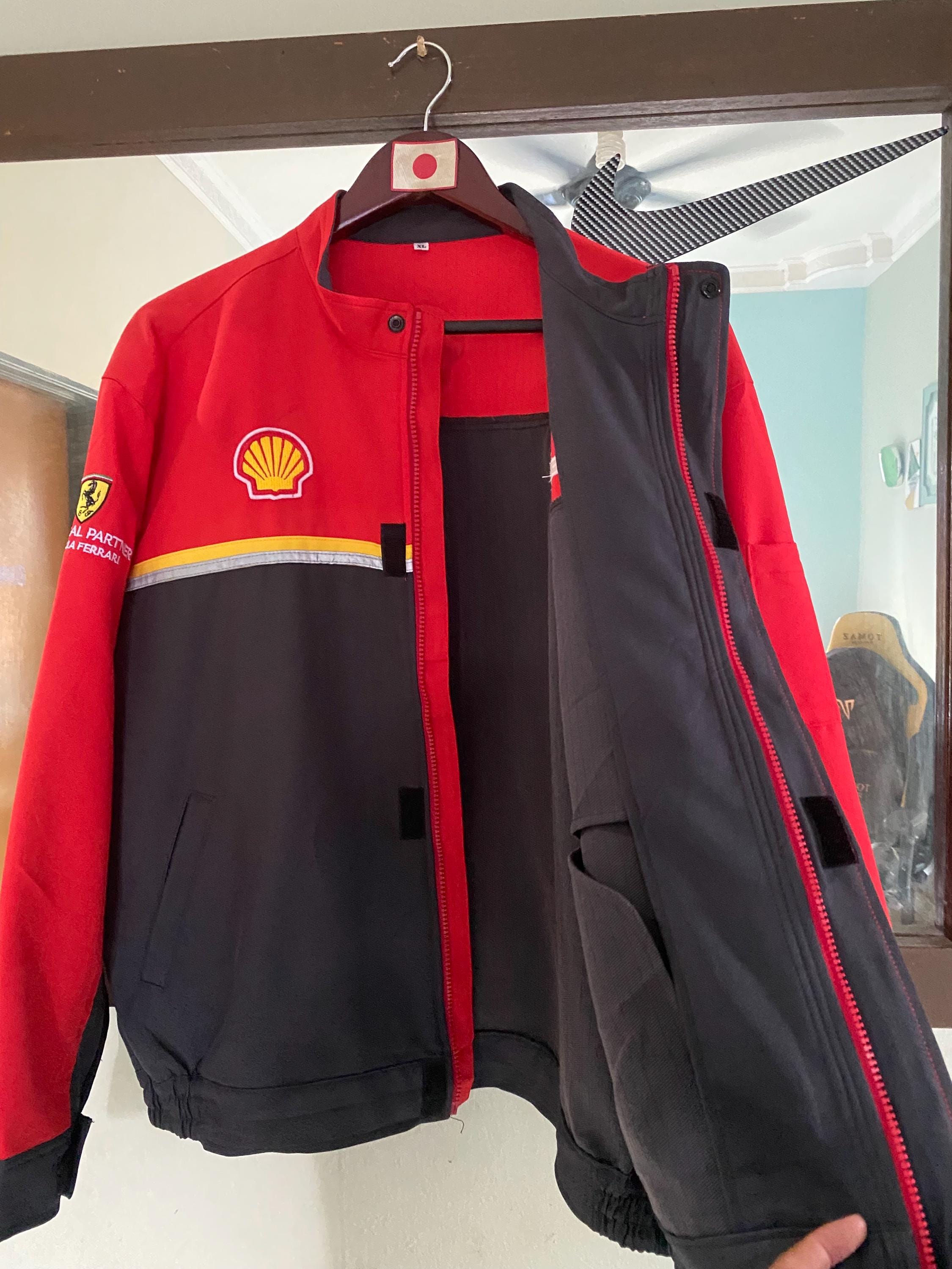 Vintage Shell Helix Ferrari Track Staff Jacket XL Size - Etsy