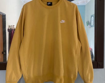 Vintage Nike-sweater geel groot formaat