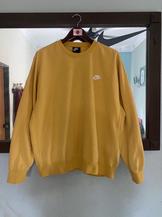 Yellow Sweatshirt Mustard Yellow Nike Crewneck Supreme Nike