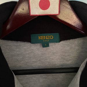 Vintage Kenzo Golf Sweatshirt Half Zip Large Size kenzo Sweater image 4