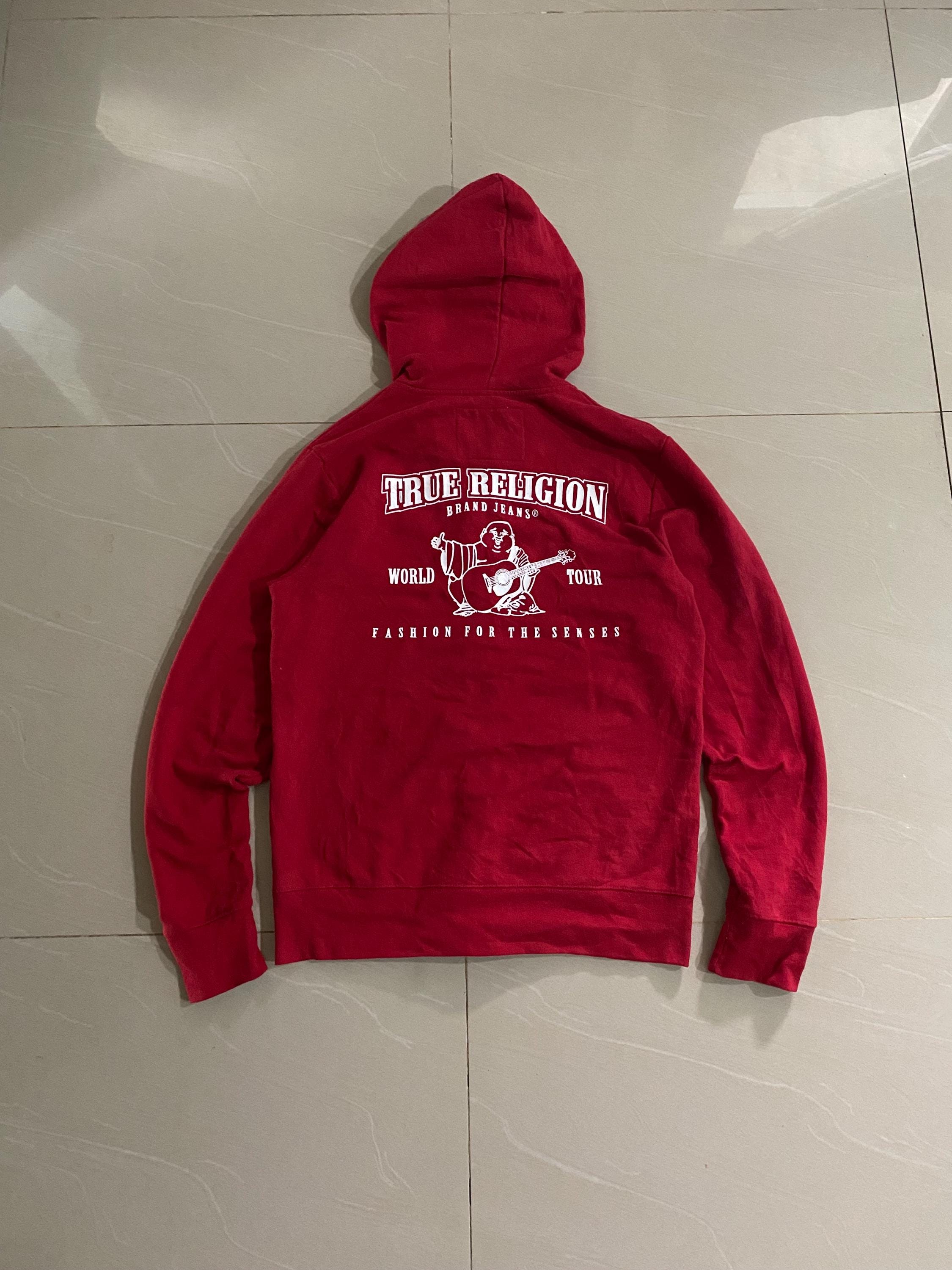 Vintage True Religion World Tour Ziper Hoodie Medium Size Fashion 