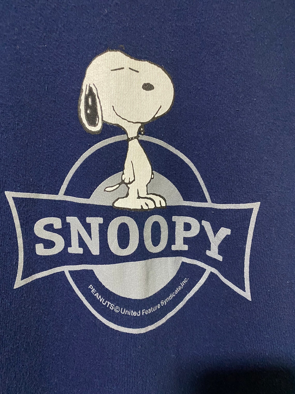 Vintage Snoopy Peanuts Sweatshirt Big Logo Medium Size Jumper - Etsy