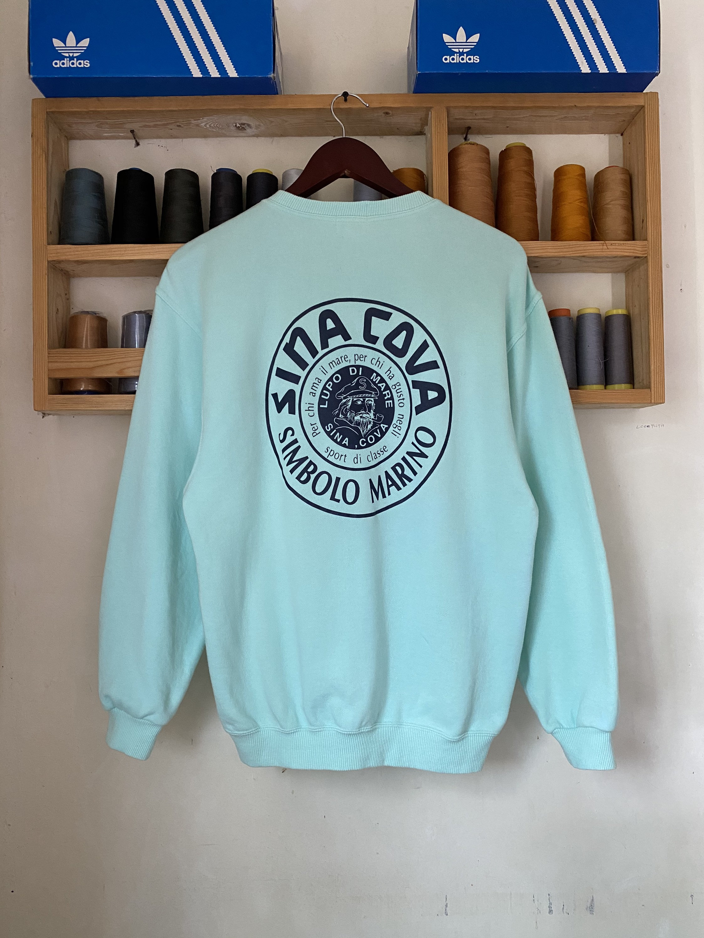 Vintage Lupo Di Mare Sina Cova Sweater Sweatshirt Big Logo - Etsy