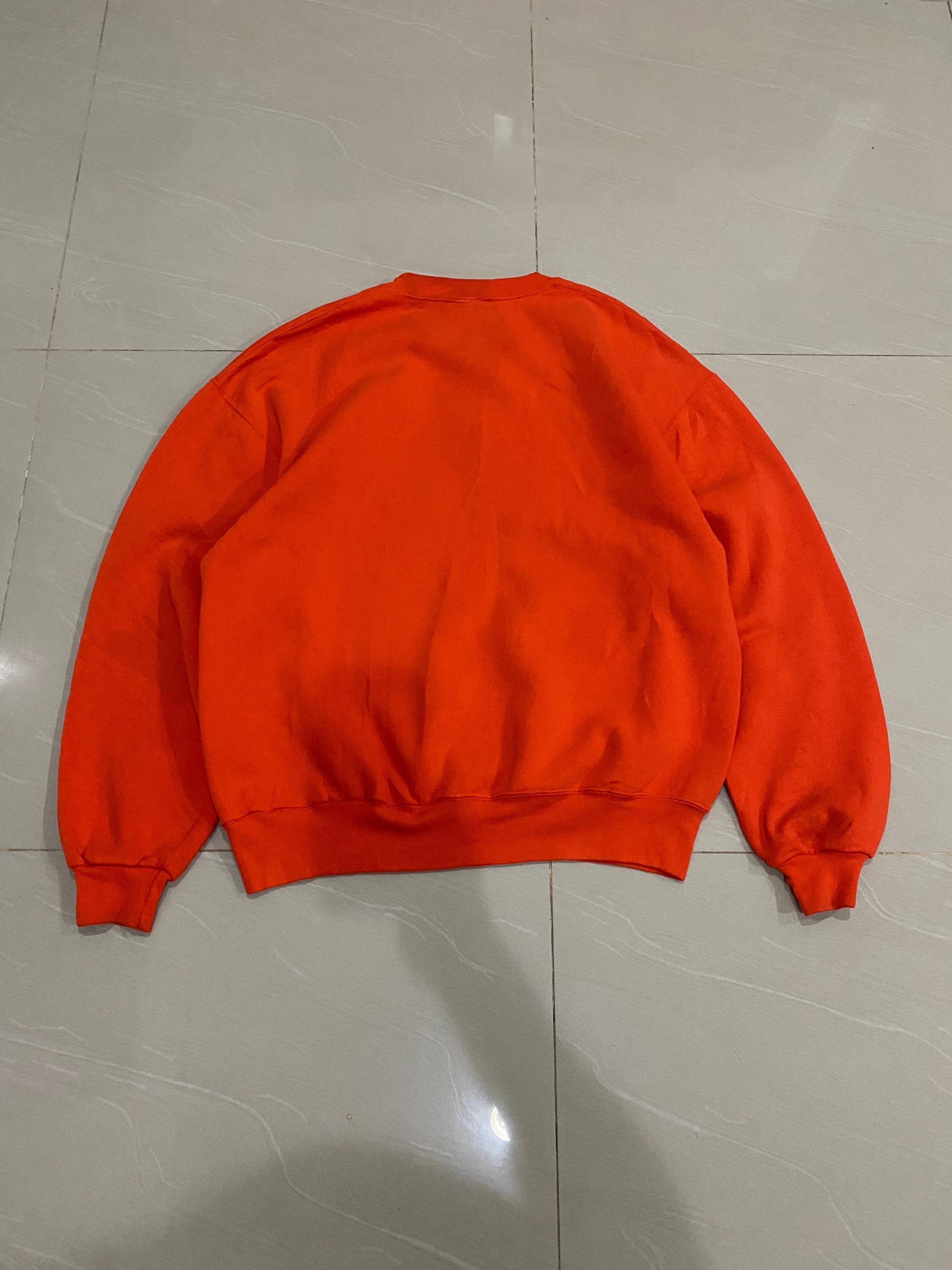 Vintage 90s Russell Athletic Orange Sweatshirt XL Size - Etsy
