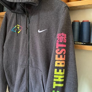 Rare Nike Ziper Hoodie Medium Size Surfcup Jumper image 3