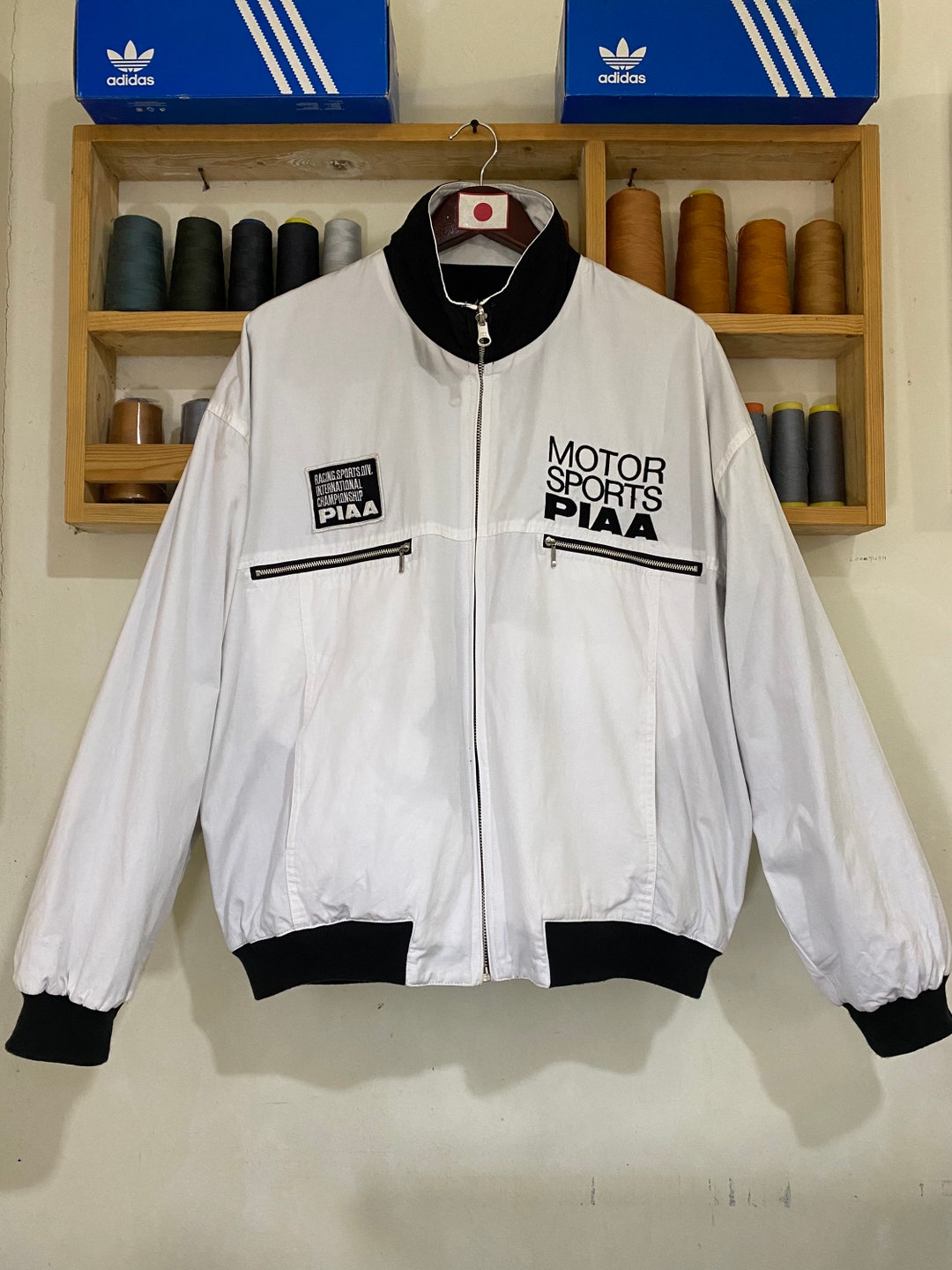 PIAA ブルゾン モータースポーツジャケット 新品 ビンテージ　レア Vintage Piaa Motor Sports Reversible Jacket Piaa Raching - Etsy