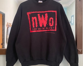 N.W.O ニューワールドオーダー　パーカー　90s Vintage WWE Wrestling Mens XL NWO New World Order Spell Out Hoodie